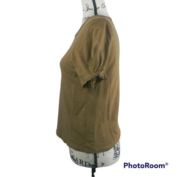 Sanctuary Twist Knot Short Sleeve Neutral Simple Casual Top Size S - Picture 2 of 6